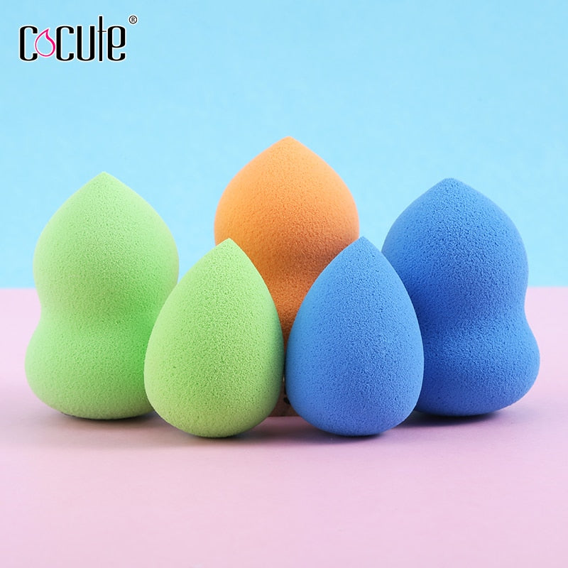 Cocute belleza maquillaje esponja en polvo Puff suave fundación esponjas para la señora maquillaje esponja alta calidad cosmética Puff colores herramienta