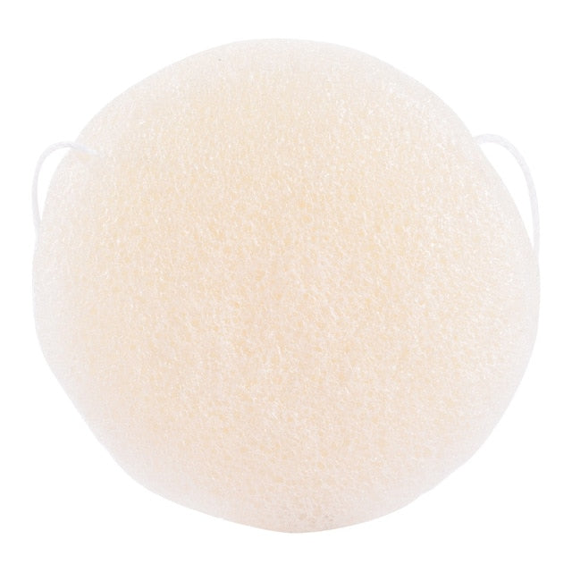 Fulljion Forma redonda Konjac Esponja Cosmética Puff Limpieza de la cara Esponja Konjac Puff Limpiador Facial Limpiador Facial Flutter 1 unids