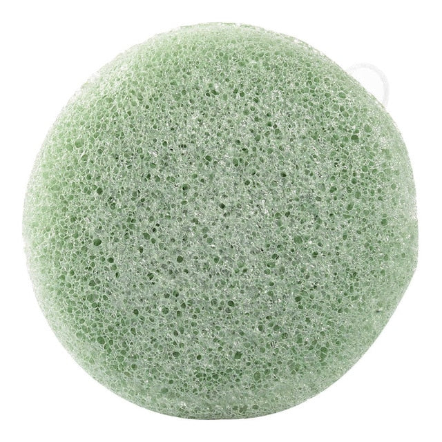 Fulljion Forma redonda Konjac Esponja Cosmética Puff Limpieza de la cara Esponja Konjac Puff Limpiador Facial Limpiador Facial Flutter 1 unids
