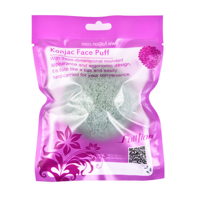 Fulljion 6 Colores Natural Konjac Konnyaku esponja cosmética Facial Limpieza Facial Lavado Cuidado Facial Polvo Facial Maquillaje Herramientas