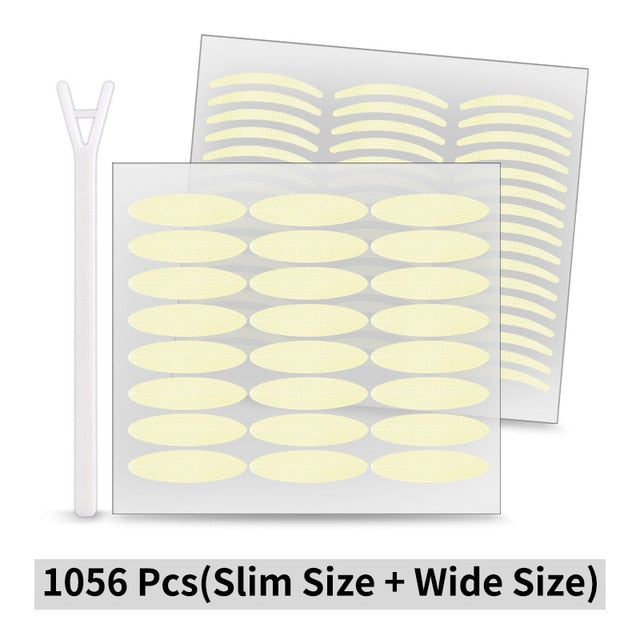 KINEPIN 1056 unids Pegatina Cinta Del Párpado Invisible Pasta Del Párpado Transparente Autoadhesiva Doble Cinta De Ojos Herramientas