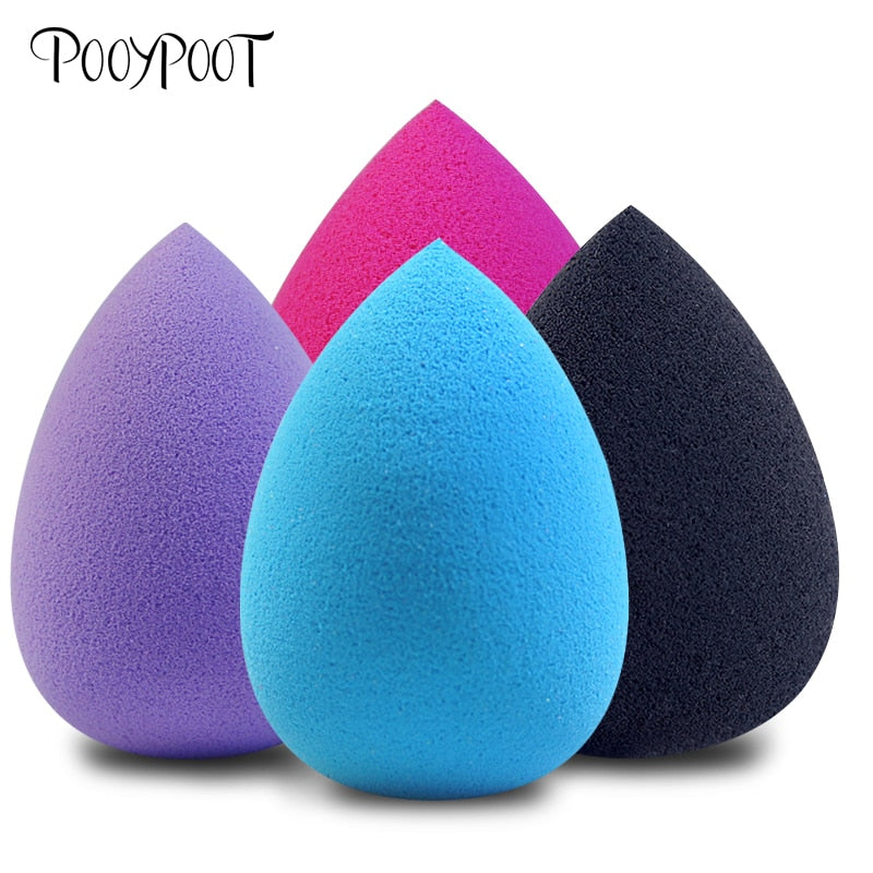 Pooypoot Forma de Gota de Agua Suave Maquillaje Cosmético Puff Polvo Suave Belleza Base de Esponja Herramienta de Maquillaje Limpio Accesorio