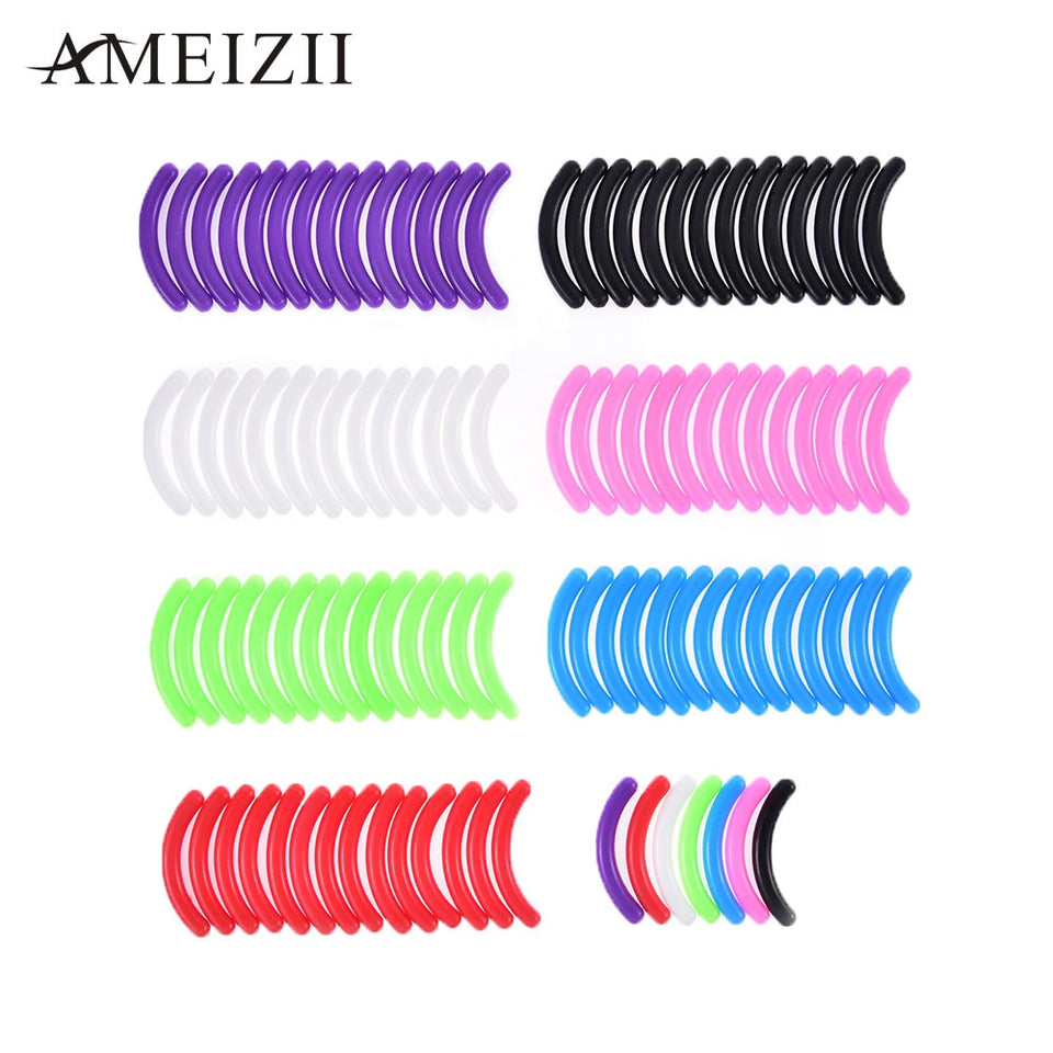 Ameizii 15 unids / set Almohadillas de Reemplazo de la Pestaña Tipo Universal Curling Alta Elasticidad Pad de Belleza Herramienta de Maquillaje Reemplazo