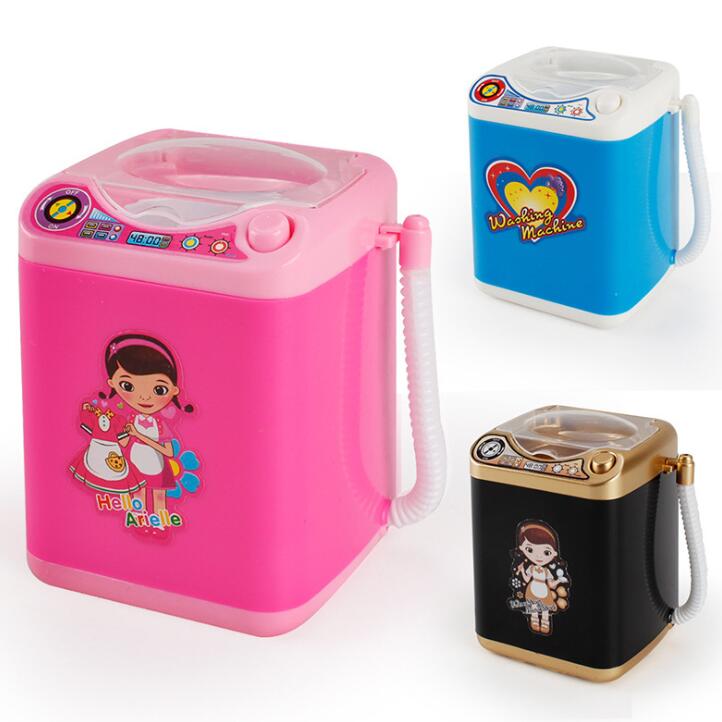 Mini Maquillaje eléctrico Cepillo Limpiador Lavadora Casa de muñecas Lavado de juguetes Maquillaje Cepillos Belleza Blender Herramienta de limpieza