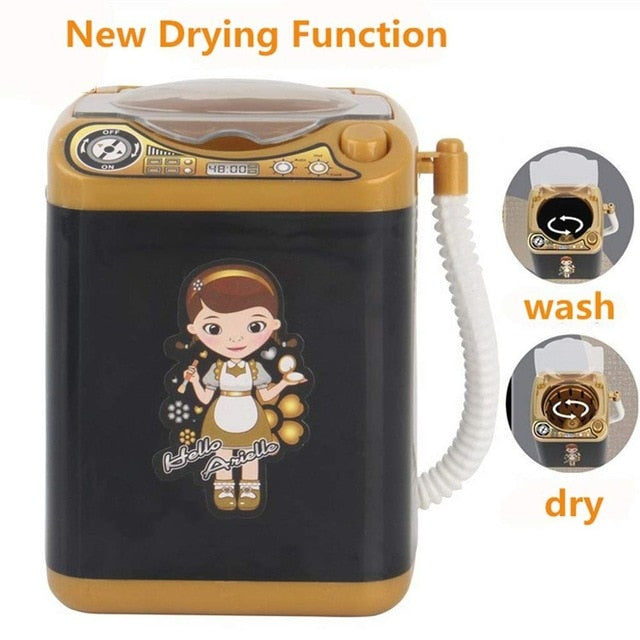 Mini Maquillaje eléctrico Cepillo Limpiador Lavadora Casa de muñecas Lavado de juguetes Maquillaje Cepillos Belleza Blender Herramienta de limpieza