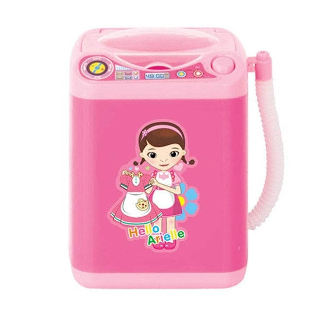 Mini Maquillaje eléctrico Cepillo Limpiador Lavadora Casa de muñecas Lavado de juguetes Maquillaje Cepillos Belleza Blender Herramienta de limpieza