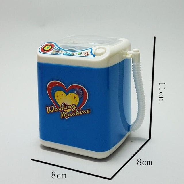 Mini Maquillaje eléctrico Cepillo Limpiador Lavadora Casa de muñecas Lavado de juguetes Maquillaje Cepillos Belleza Blender Herramienta de limpieza